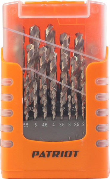 Изображение товара Набор сверл PATRIOT HSS 1.0-13.0мм / 815010546 (25шт)