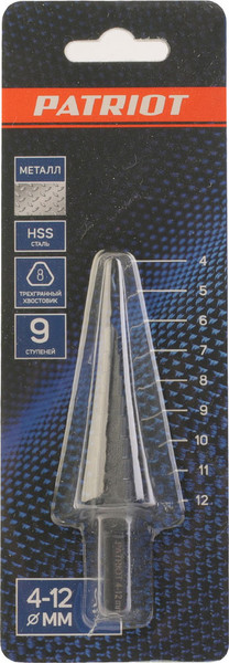 Изображение товара Сверло PATRIOT 4-12мм HSS / 815010701