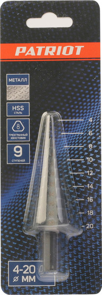 Изображение товара Сверло PATRIOT 4-20мм HSS / 815010702