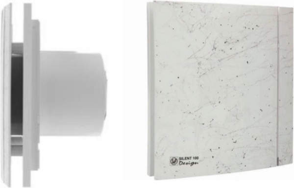 Изображение товара Вентилятор накладной Soler&Palau Silent-100 CHZ Marble White Design / 5210402300-435600