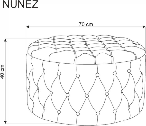 Изображение товара Пуф Halmar Nunez (серый)