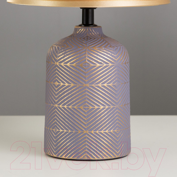 Изображение товара Прикроватная лампа Risalux Гелия 10193696 (баклажановый/золото)