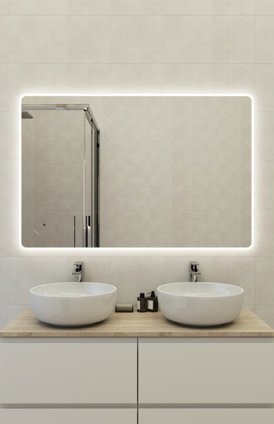 Изображение товара Зеркало Cersanit Eclipse Fusion 80x120 / 64815 (с подсветкой)