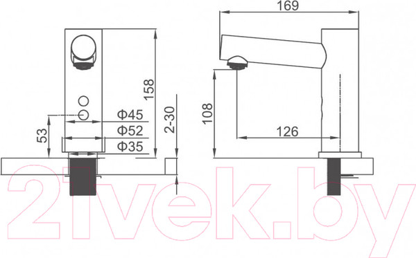 Изображение товара Смеситель Ledeme L1655D-1