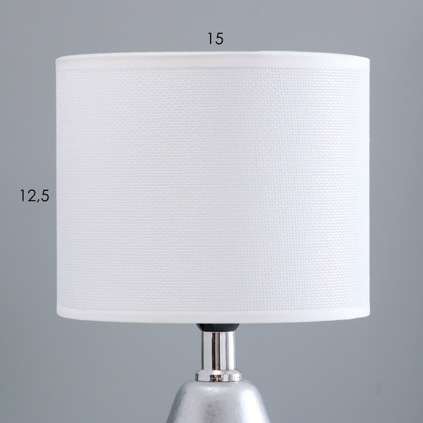 Изображение товара Прикроватная лампа Risalux Лиана 10229353 (белый/серебристый)