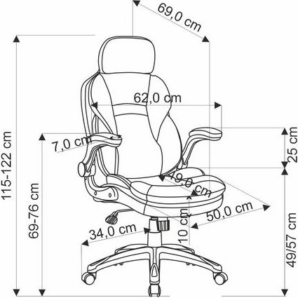 Изображение товара Кресло офисное Halmar Valerio (черный/серый)