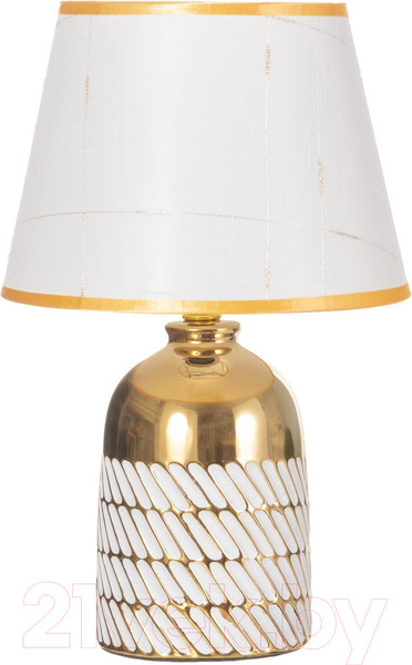 Изображение товара Прикроватная лампа Risalux Лаура 10418637 (белый/золото)