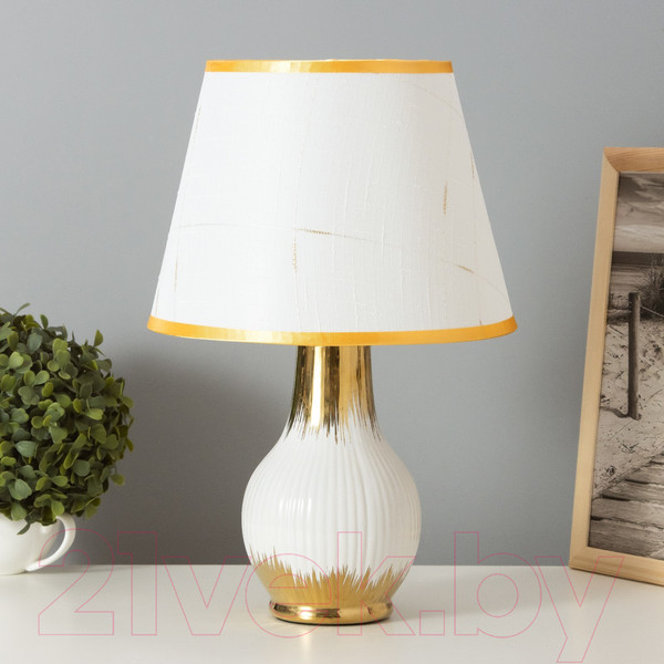 Изображение товара Прикроватная лампа Risalux Альба 10418641 (белый/золото)