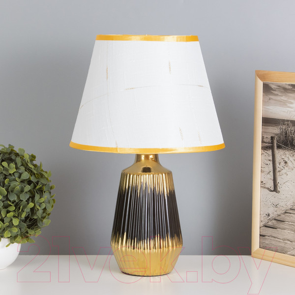 Изображение товара Прикроватная лампа Risalux Кармен 10418643 (черный/золото)