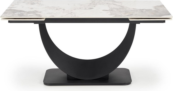 Изображение товара Обеденный стол Halmar Fernando (белый мрамор/черный)