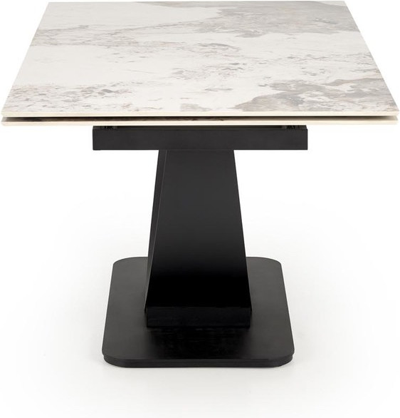 Изображение товара Обеденный стол Halmar Fernando (белый мрамор/черный)