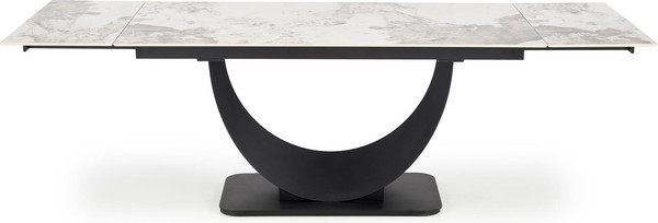 Изображение товара Обеденный стол Halmar Fernando (белый мрамор/черный)
