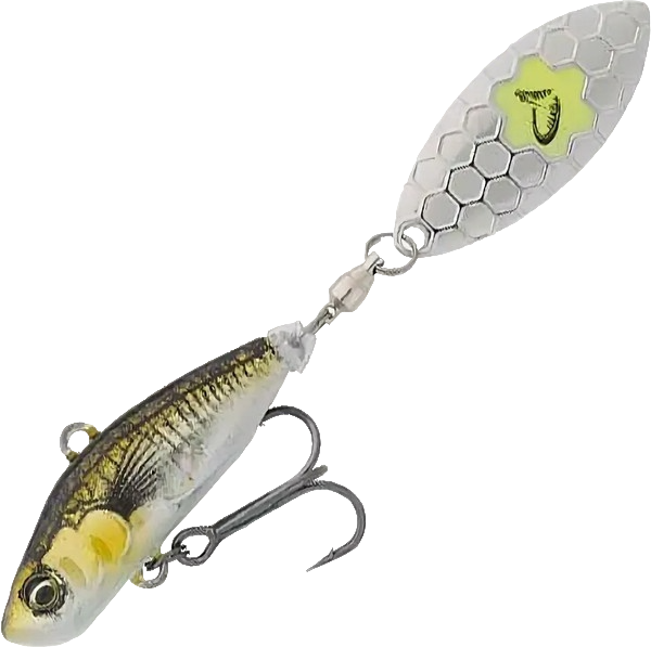 Тейл-спиннер Savage Gear 3D Sticklebait Tailspin Sinking green Silver Ayu 76808 — фото 6