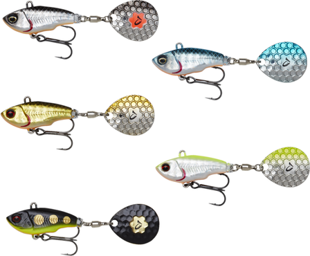 Изображение товара Тейл-спиннер Savage Gear Fat Tail Spin Sinking Blue Silver 77048