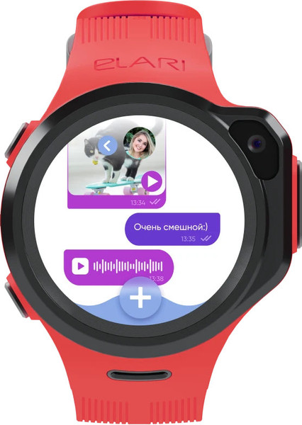 Изображение товара Умные часы детские Elari KidPhone Маруся 4GR M / KP-4GR-M-RED (красный)