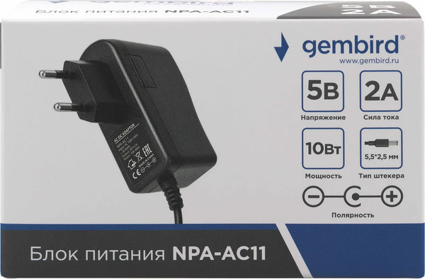 Изображение товара Зарядное устройство сетевое Gembird NPA-AC11
