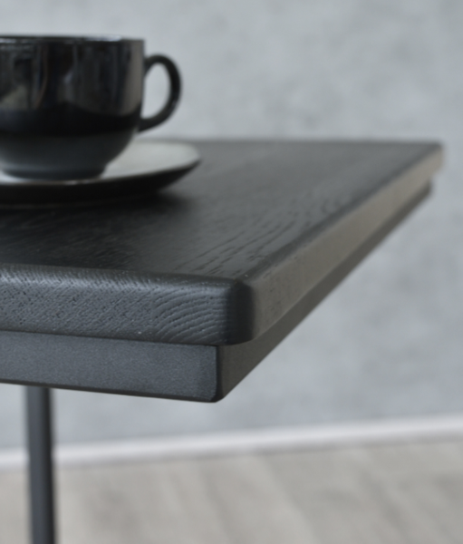 Изображение товара Приставной столик Stal-Massiv Hawk (дуб черный/черный)