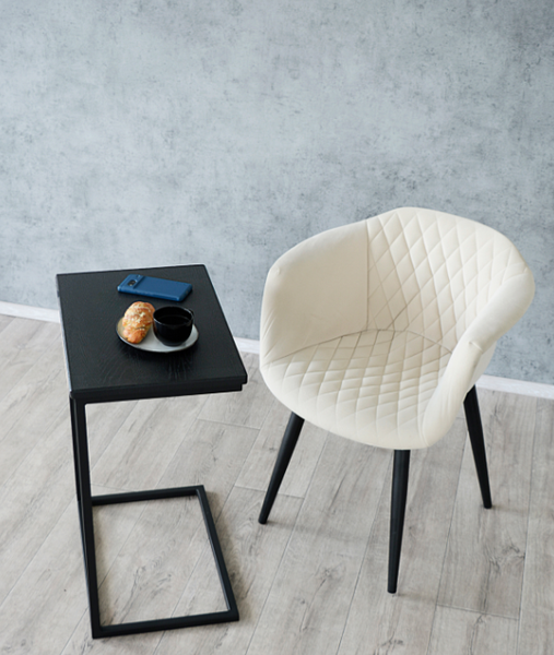 Изображение товара Приставной столик Stal-Massiv Hawk (дуб черный/черный)