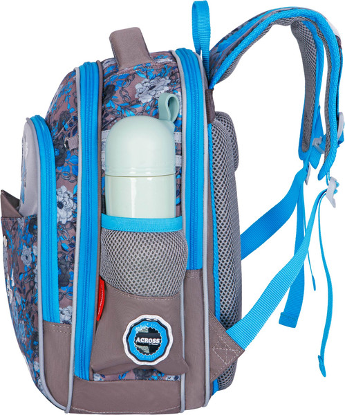 Изображение товара Школьный рюкзак Across ACS5-3 (серый/голубой)