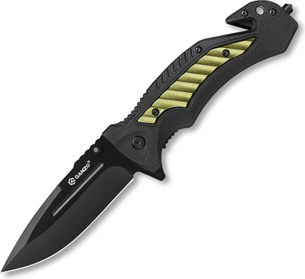 Изображение товара Нож туристический GANZO G628-GR (черный/фисташковый)