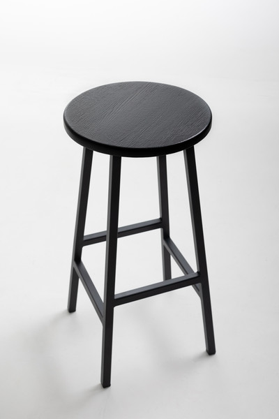 Изображение товара Табурет барный Stal-Massiv SMH-76 (дуб черный/черный)