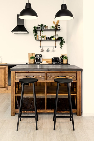 Изображение товара Табурет барный Stal-Massiv SMH-76 (дуб черный/черный)