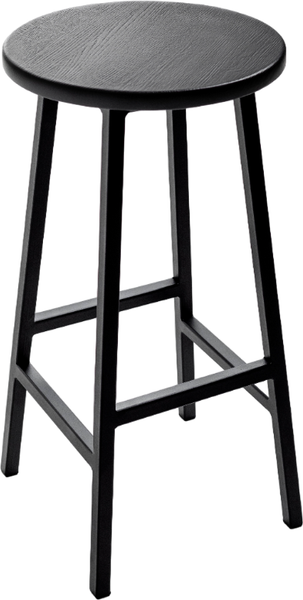 Изображение товара Табурет барный Stal-Massiv SMH-76 (дуб черный/черный)