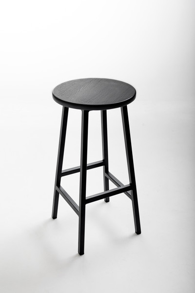 Изображение товара Табурет барный Stal-Massiv SMH-76 (дуб черный/черный)