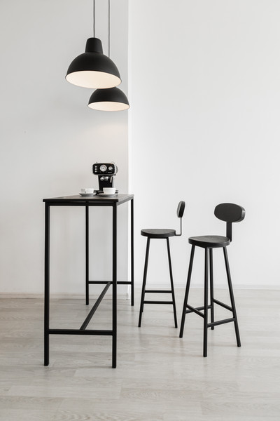 Изображение товара Стул барный Stal-Massiv SMH-S65 со спинкой (дуб черный/черный)