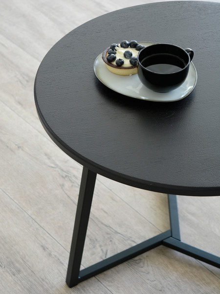 Изображение товара Журнальный столик Stal-Massiv SMT-54 (дуб черный/черный)