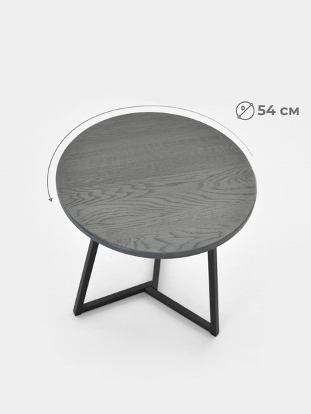 Изображение товара Журнальный столик Stal-Massiv SMT-60 (дуб серый/черный)