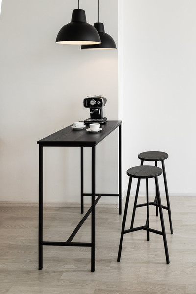 Изображение товара Табурет барный Stal-Massiv TRH-63 (дуб черный/черный)