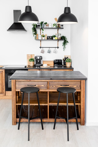 Изображение товара Табурет барный Stal-Massiv TRH-63 (дуб черный/черный)