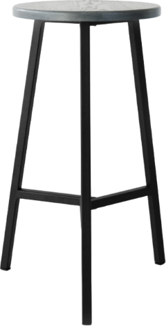 Изображение товара Стул барный Stal-Massiv TRH-63 (дуб серый/черный)