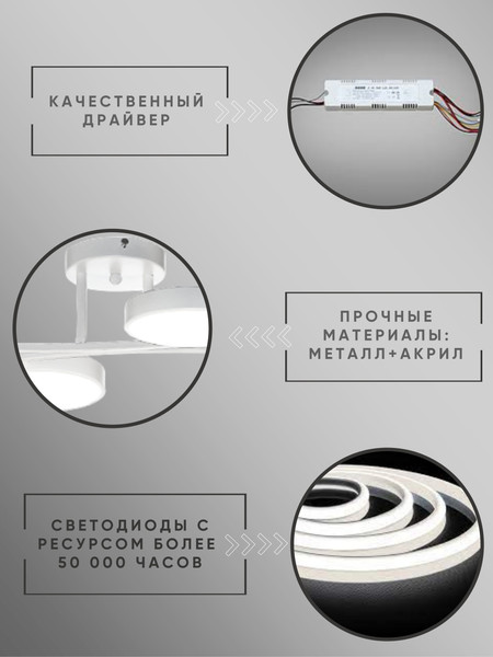 Изображение товара Люстра Aitin-Pro X9795/4 (белый)