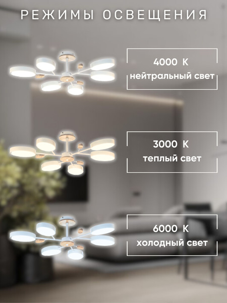 Изображение товара Люстра Aitin-Pro X9870/6 (белый)