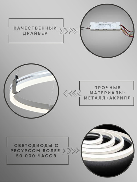 Изображение товара Потолочный светильник Aitin-Pro D6043/2 (белый/серебро)