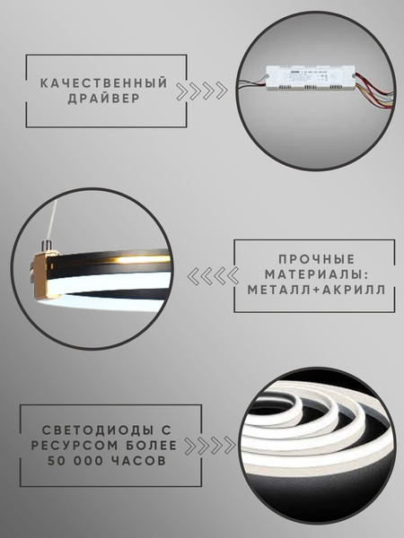 Изображение товара Потолочный светильник Aitin-Pro D6043/2 (черный/золото)