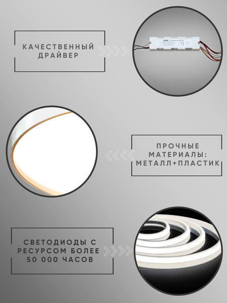 Изображение товара Потолочный светильник Aitin-Pro HY61079 2x60Вт (черный/золото)