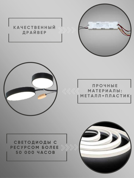 Изображение товара Потолочный светильник Aitin-Pro X9894/4 (черный)