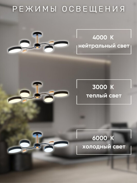 Изображение товара Потолочный светильник Aitin-Pro X9894/4 (черный)