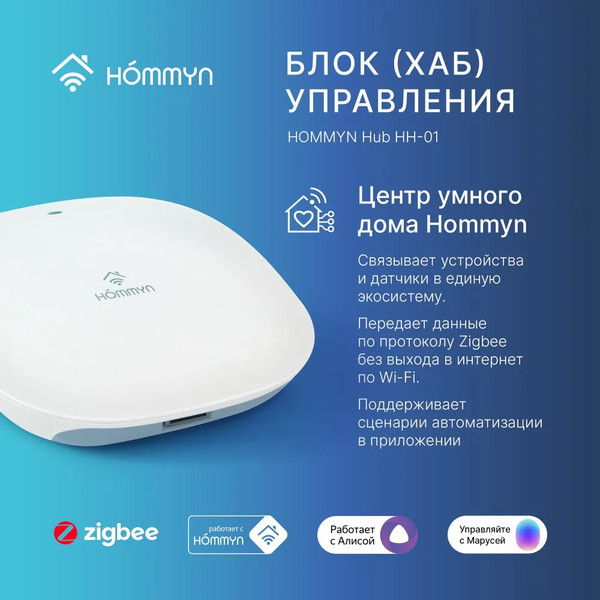 Изображение товара Центр управления умным домом Hommyn Hub HH-01