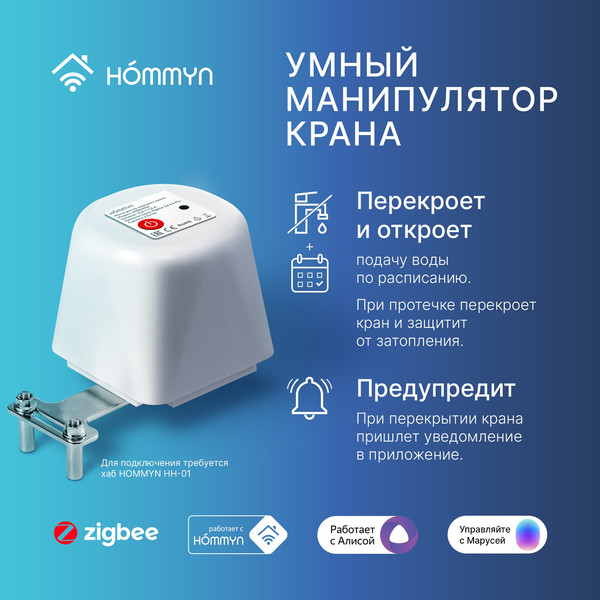 Изображение товара Привод управления клапаном Hommyn WZB400W