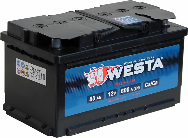 Изображение товара Автомобильный аккумулятор Westa 6СТ-85 VLR Euro низкий Пн00047 (85 А/ч)