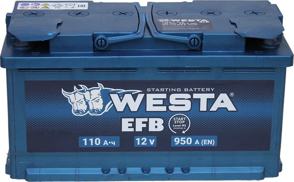 Изображение товара Автомобильный аккумулятор Westa EFB 6СТ-110 VLR Euro ПEFB0026 (110 А/ч)