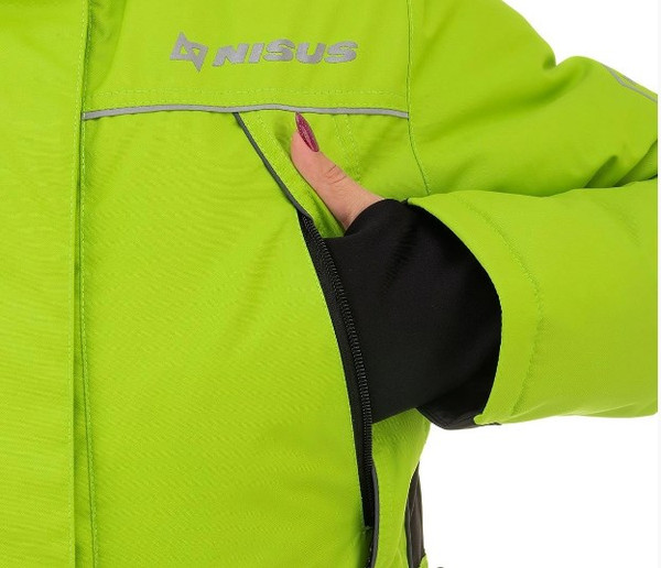 Изображение товара Костюм для охоты и рыбалки Nisus Зимний Mira 5/5 К Шелтер до -40С / T-M-M-46-170-L (M, лайм/черный)