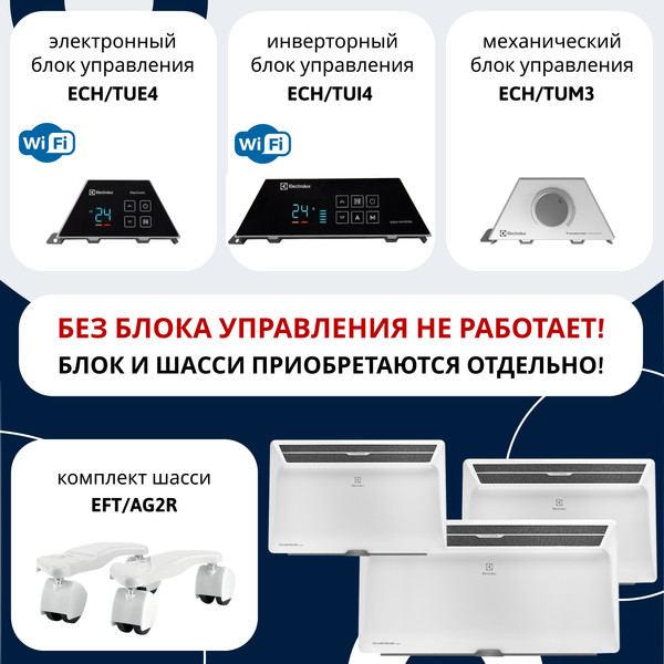 Изображение товара Отопительный модуль конвектора Electrolux Серии Air Gate Transformer ECH/AG2-2000 T