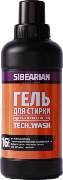 Изображение товара Гель для стирки Sibearian Tech Wash для мембранных тканей u11161-SBR (500мл)