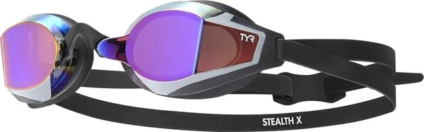 Изображение товара Очки для плавания TYR Stealth-X Mirrored/ LGSTLXM 526 (пурпурный/черный)