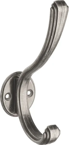 Изображение товара Крючок для одежды Kerron KR 0270 BAZ двухрожковый (черненый старинный цинк)